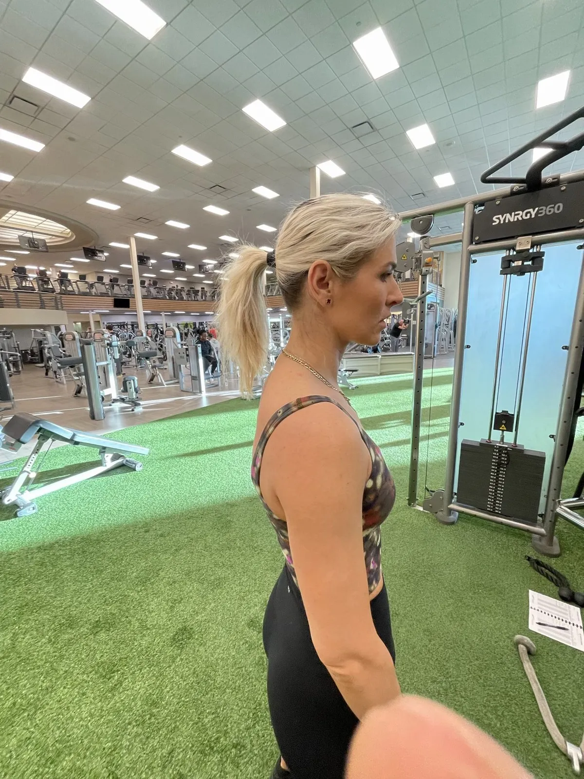Client before starting strength training